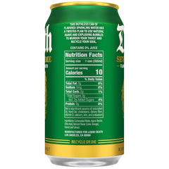 Liquid Death Soda-Flavored Sparkling Water - Severed Lime (Classic Lime Soda), Less Sugar*, Huge Flavor, No Caffeine, No Artificial Sweeteners, 12 Fl Oz (Pack of 12)